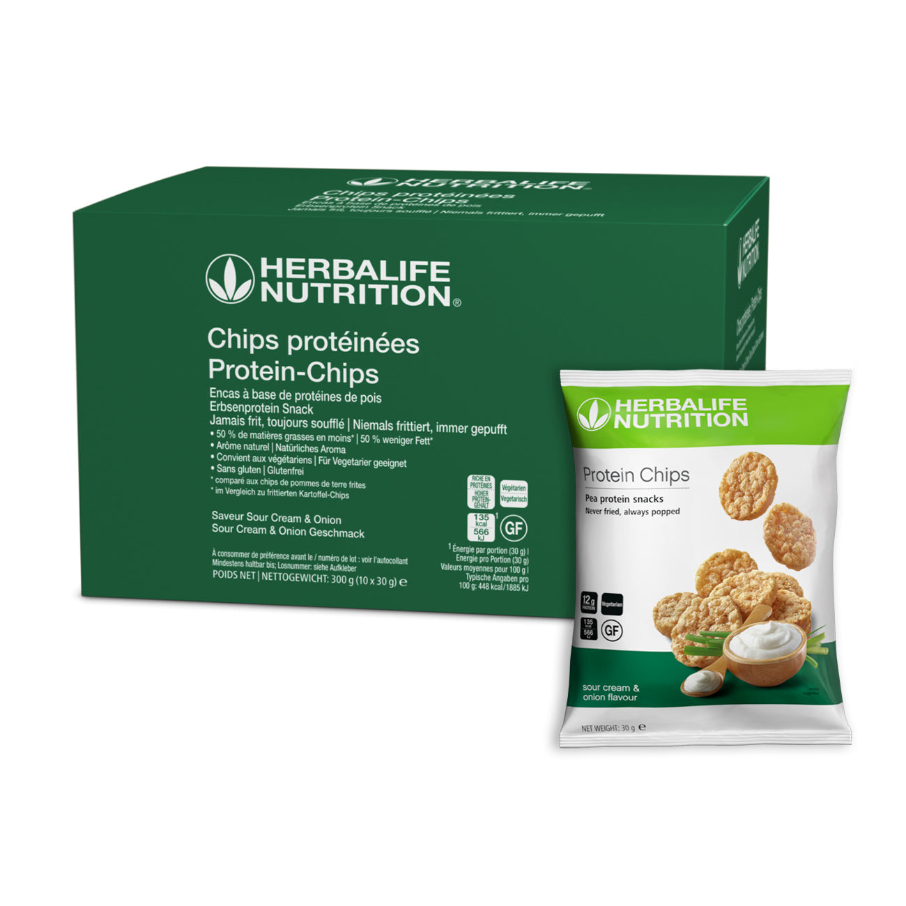 Protein Chips - gusto Cream & Onion (1 conf.da 10 sacchetti)