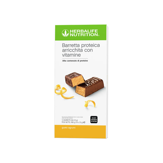 Barretta proteica arricchita con vitamine -gusto Agrumi (1 conf. da 14 barrette)