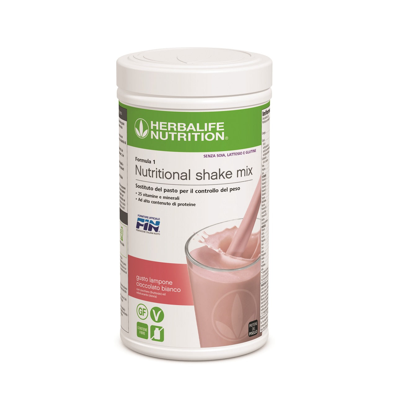 Formula 1 Free (senza glutine, lattosio e soia) - gusto Lampone e Cioccolato bianco